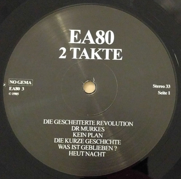 EA80 : 2 Takte Später (LP, Album, RE)