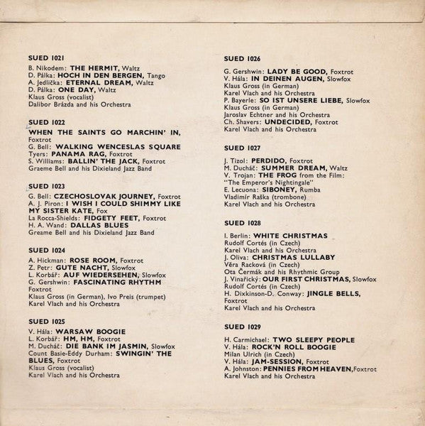 Lubomír Novosad, Jan Kulíšek, Jimmy McHugh, Harold Arlen, Antonín Julina, Gustav Brom Orchestra : Unruly Night (7", EP, Mono)