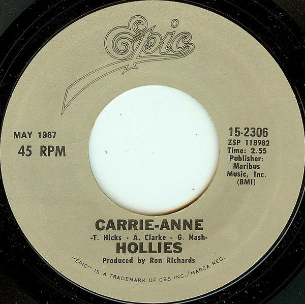 The Hollies : He Ain't Heavy, He's My Brother (7", RE, Pit)