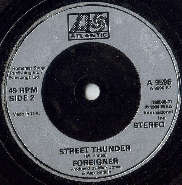 Foreigner : I Want To Know What Love Is (7", Single, Sil)