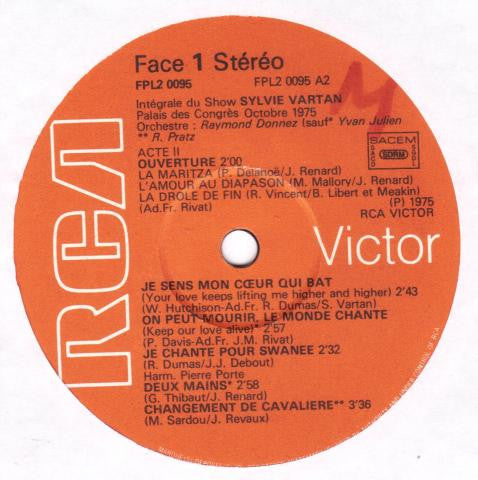 Sylvie Vartan : Show Sylvie Vartan Palais Des Congrès (2xLP, Gat)