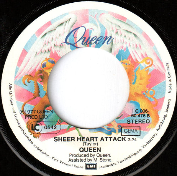 Queen : Spread Your Wings B/W Sheer Heart Attack (7", Single)