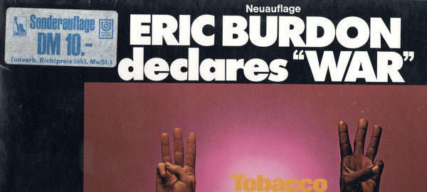 Eric Burdon & War : Eric Burdon Declares “War” (LP, Album, RE)