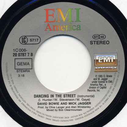 David Bowie And Mick Jagger : Dancing In The Street (7", Single)