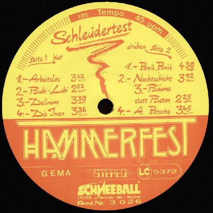 Hammerfest : Schleudertest (LP)