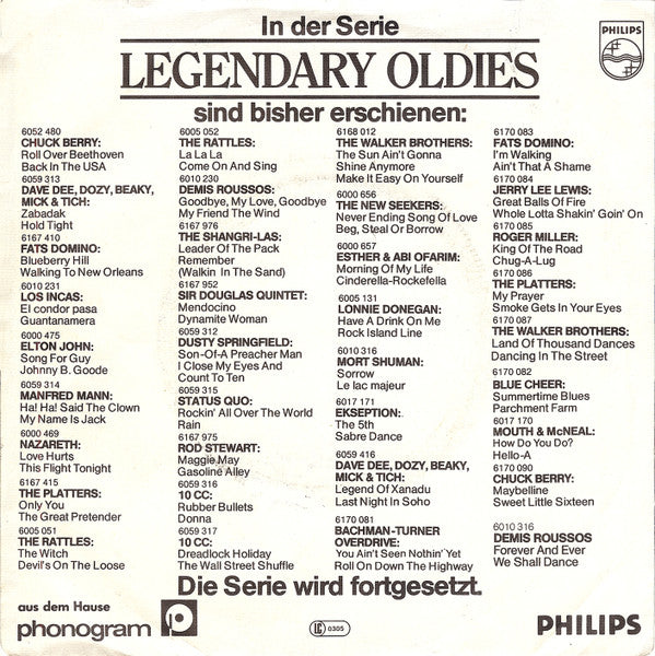 The New Seekers : Never Ending Song Of Love / Beg, Steal Or Borrow (7", Single)