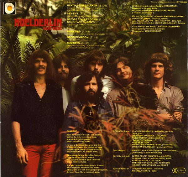 Hoelderlin : Rare Birds (LP, Album)