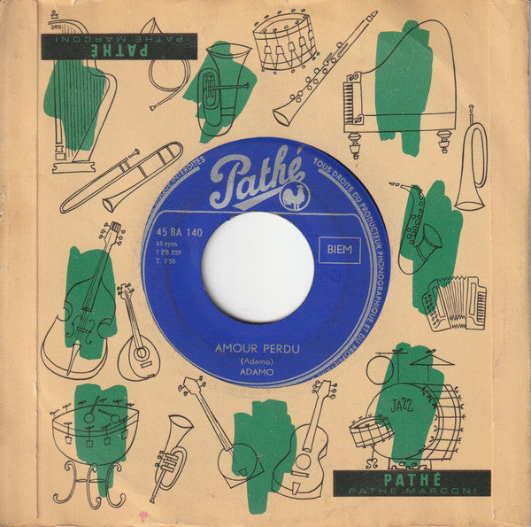 Adamo : J'aime Une Fleur / Amour Perdu (7")