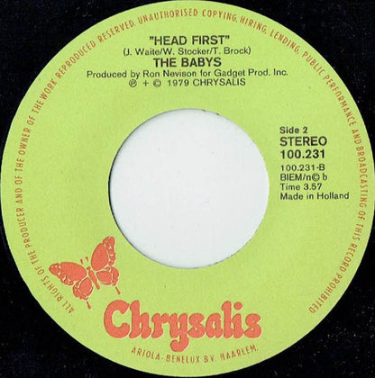 The Babys : Everytime I Think Of You / Head First (7", Single)