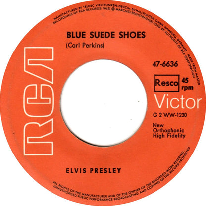 Elvis Presley : Blue Suede Shoes / Tutti Frutti (7", Single, RE)