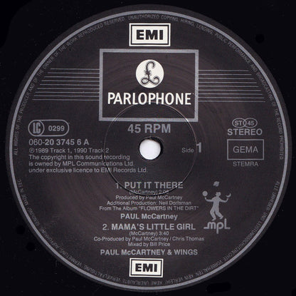 Paul McCartney : Put It There (12", Single)