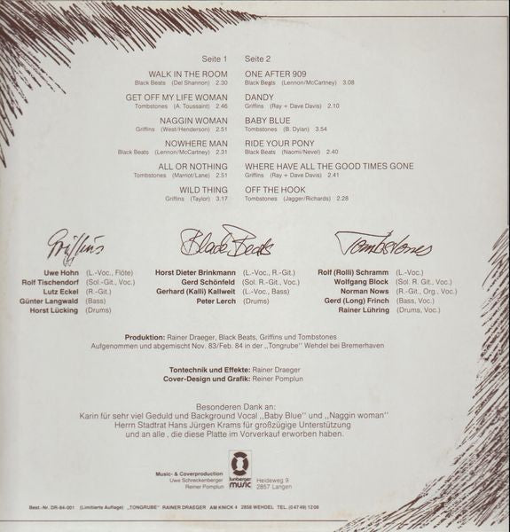 Black Beats / Tombstones (8) / Griffins (2) : Here We Go Again (LP, Ltd)