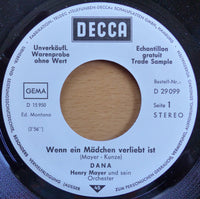 Dana (9) : Wenn Ein Mädchen Verliebt Ist / Meine Erste Liebe (7", Single, Promo)