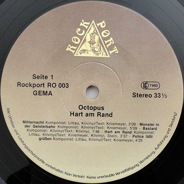 Octopus (3) : Hart Am Rand (LP, Album)