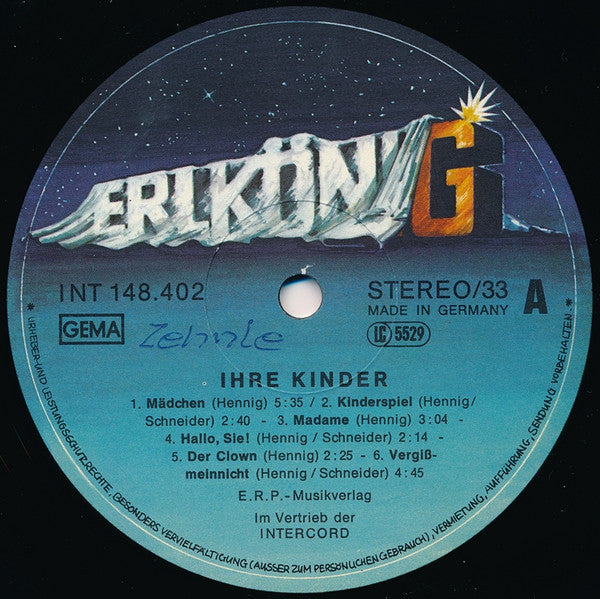 Ihre Kinder : ...Ihre Kinder (LP, Album, RE)