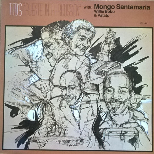 Tito Puente With Mongo Santamaria, Willie Bobo & Patato* : Puente In Percussion (LP, Album, RE, Yel)