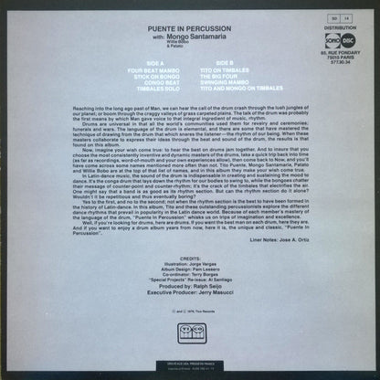Tito Puente With Mongo Santamaria, Willie Bobo & Patato* : Puente In Percussion (LP, Album, RE, Yel)