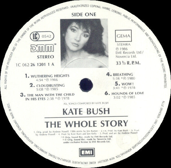 Kate Bush : The Whole Story (LP, Comp, DMM)