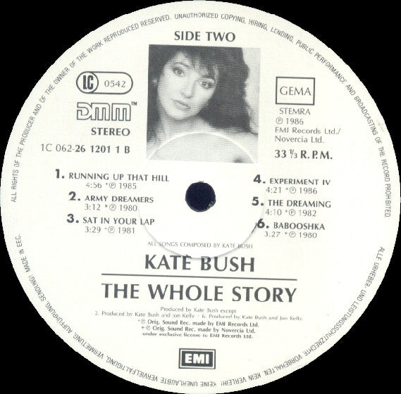 Kate Bush : The Whole Story (LP, Comp, DMM)