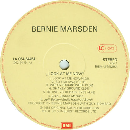 Bernie Marsden : Look At Me Now (LP, Album)