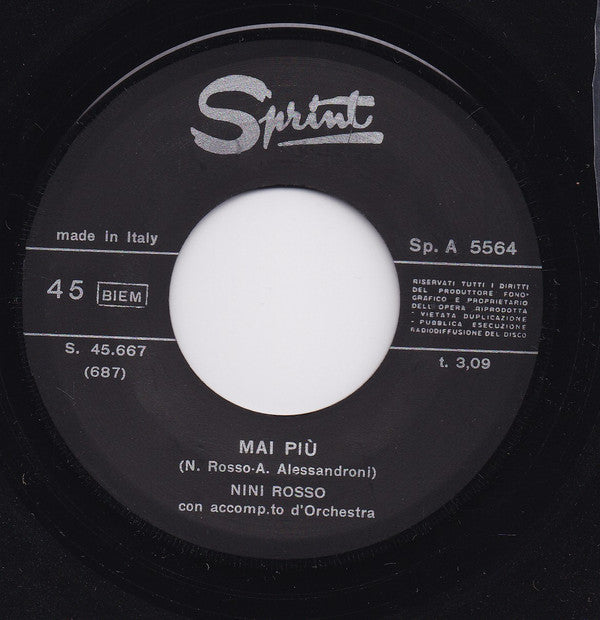 Nini Rosso : Mai Piu' (7")