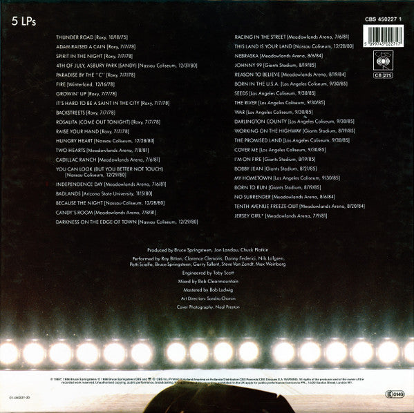 Bruce Springsteen & The E-Street Band : Live/1975-85 (5xLP, Album + Box)
