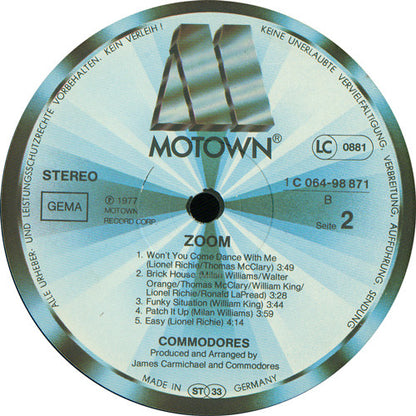 Commodores : Zoom (LP, Album)