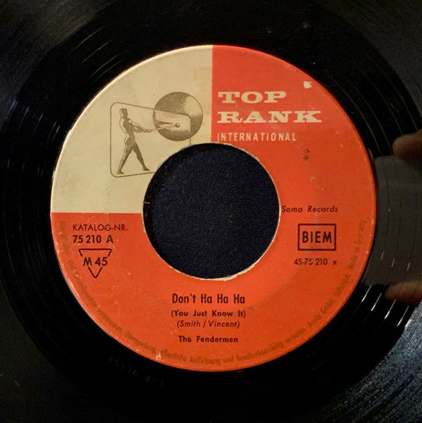 The Fendermen : Don't Ha Ha Ha / Beach Party (7", Single, Mono, RE)