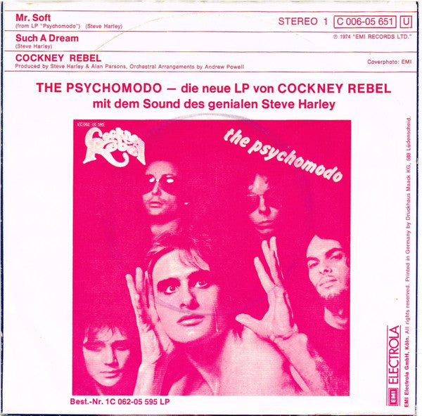 Cockney Rebel : Mr. Soft (7", Single)