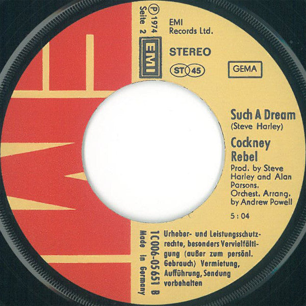Cockney Rebel : Mr. Soft (7", Single)