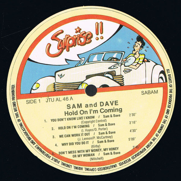 Sam And Dave* / Various : Hold On I'm Coming (LP, Comp)