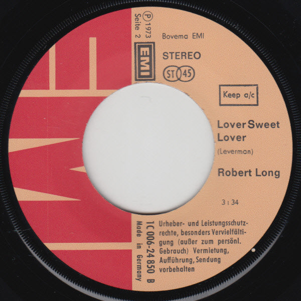 Robert Long : I Believe In Love (7", Single)