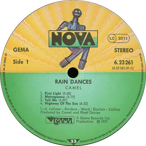 Camel : Rain Dances (LP, Album)