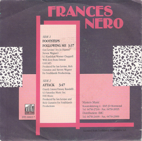 Frances Nero : Footsteps Following Me (7", Single)