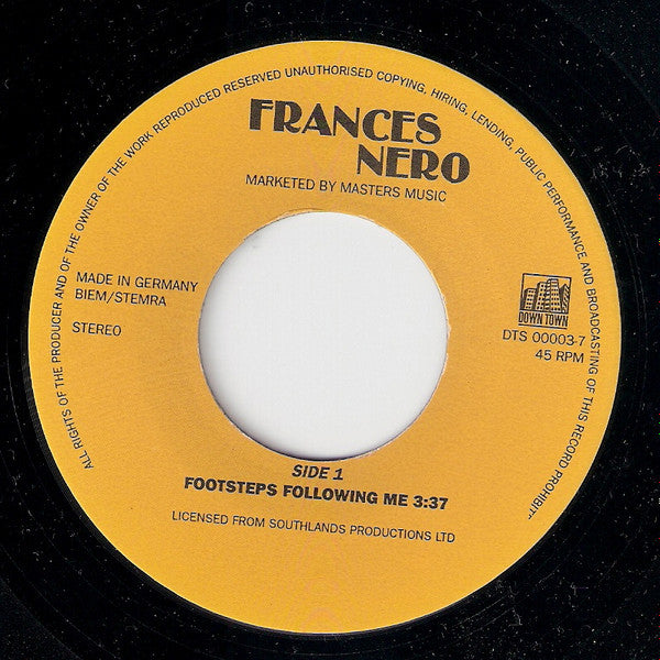 Frances Nero : Footsteps Following Me (7", Single)