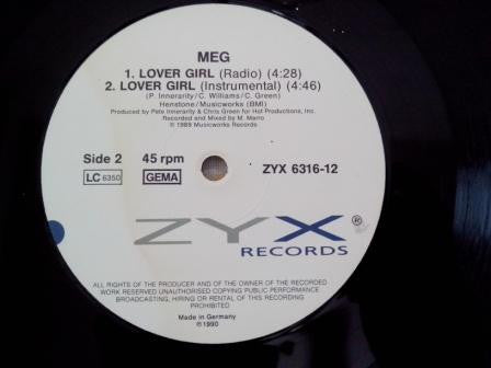 MEG : Lover Girl (12", Maxi)