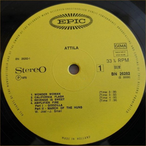 Attila (5) : Attila (LP, Album)