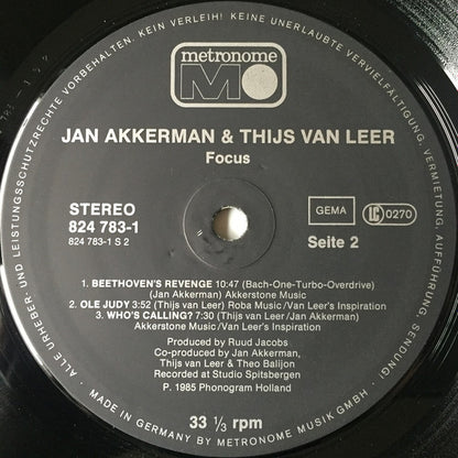 Jan Akkerman & Thijs Van Leer : Focus (LP, Album)