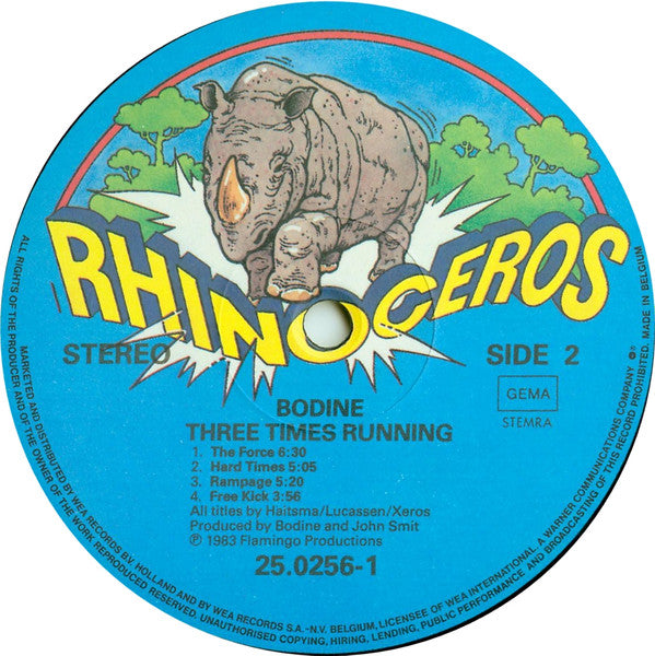 Bodine : Three Times Running (LP, Album)