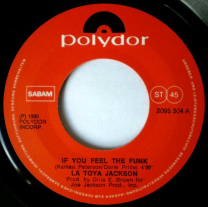 La Toya Jackson : If You Feel The Funk (7", Single)
