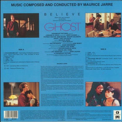 Maurice Jarre : Ghost (Original Motion Picture Soundtrack) (LP, Album)