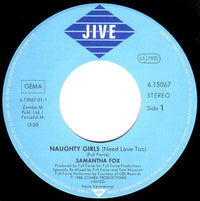 Samantha Fox : Naughty Girls (Need Love Too) (7", Single)