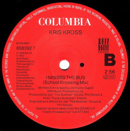 Kris Kross : I Missed The Bus (7", Single, Sti)