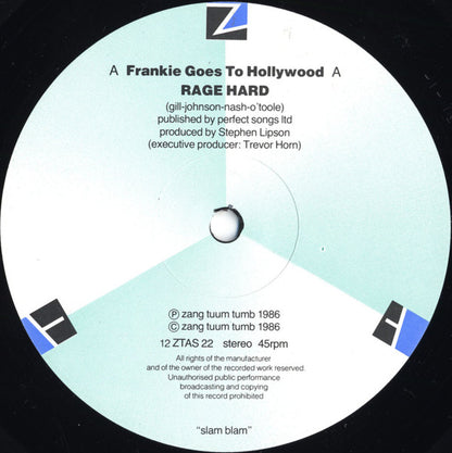 Frankie Goes To Hollywood : Rage Hard (+) (12", Single)