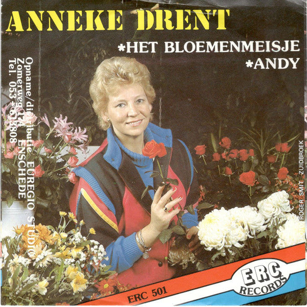 Anneke Drent : Het Bloemenmeisje / Andy (7", Single)