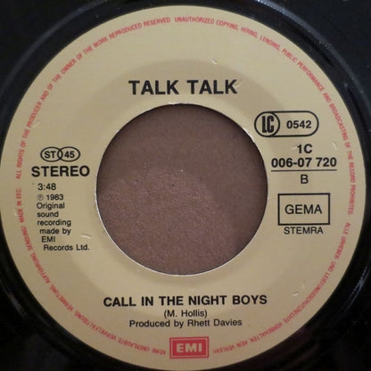 Talk Talk : My Foolish Friend (7", Single)