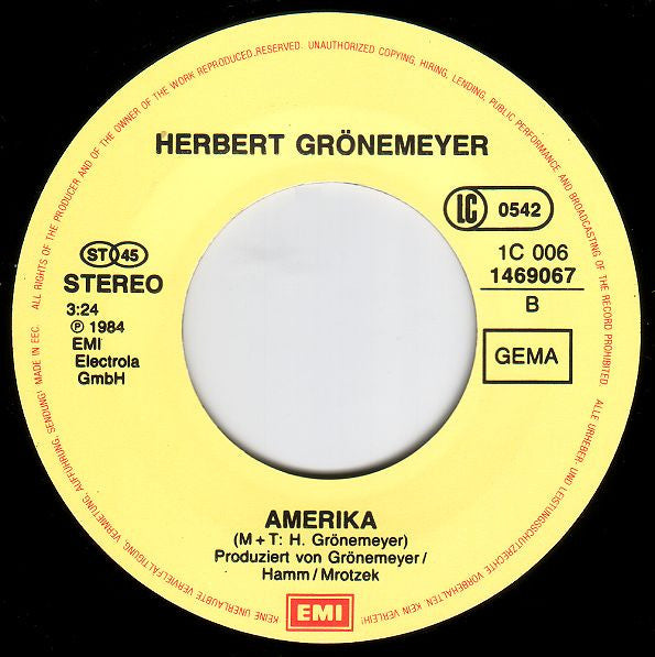 Herbert Grönemeyer : Männer (7", Single)