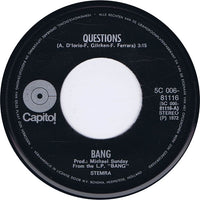 Bang (12) : Questions / Future Shock (7", Single, Yel)