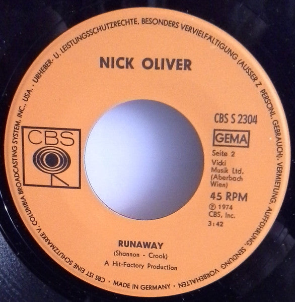 Nick Oliver* : Rosie (We Gonna Make It) (7", Single)