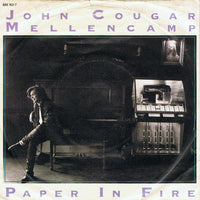 John Cougar Mellencamp : Paper In Fire (7", Single)